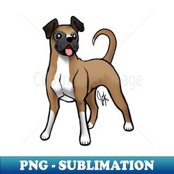 dog - boxer - natural fawn - artistic sublimation digital file - perfect for sublimation mastery