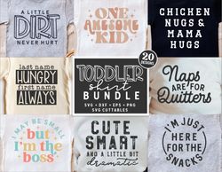 Toddler Shirt Bundle svg - Funny Cut File - Kids Shirt svg - dxf - eps - png - Toddler svg - Silhouette - Cricut - Digit