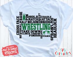 Wrestling svg, Wrestling Word art SVG, DXF, EPS, Wrestling cut file, Wrestling Subway Art, Silhouette file, Cricut cut f