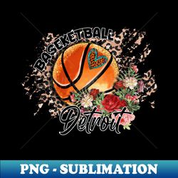 aesthetic pattern detroit basketball gifts vintage styles - premium sublimation digital download - create with confidence