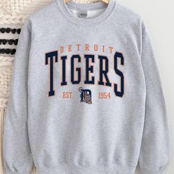 Vintage Detroit Tigers Sweatshirt, Detroit Baseball Hoodie, Vintage Baseball Fan Shirt, Detroit Tigers Shirt, Tigers Bas