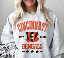 Cincinnati Bengals Football Sweatshirt png ,NFL Logo Sport Sweatshirt png, NFL Unisex Football tshirt png, Hoodies