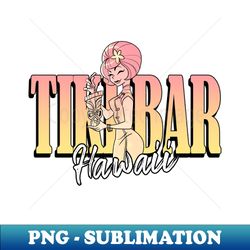 tiki bar - decorative sublimation png file - perfect for personalization