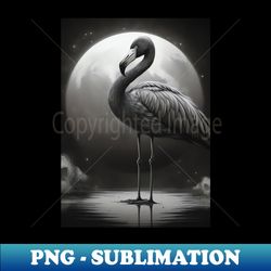 Dark Fantasy Flamingo - Aesthetic Sublimation Digital File - Perfect for Sublimation Art