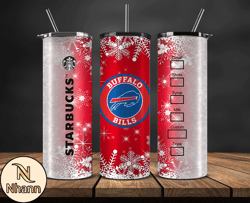 Buffalo Bills Christmas Tumbler Png, NFL Merry Christmas Png, NFL, NFL Football Png 36