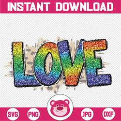 Love Rainbow color PNG, Rainbow Color PNG, Love Rainbow Glitter Png, Valentine's Day Love Glitter PNG, PNG,