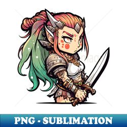 a dnd female elf barbarian - Exclusive Sublimation Digital File - Instantly Transform Your Sublimation Projects