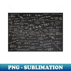 Blackboard With Numbers Math Formulas Mathematics Equations - Digital Sublimation Download File - Spice Up Your Sublimation Projects