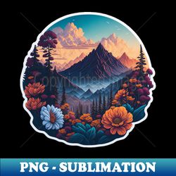 Mountain sunset - High-Quality PNG Sublimation Download - Fashionable and Fearless