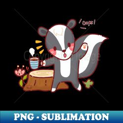 Cute Farting Skunk - Instant Sublimation Digital Download - Unleash Your Inner Rebellion