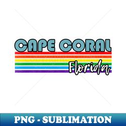 Cape Coral Florida Pride Shirt Cape Coral LGBT Gift LGBTQ Supporter Tee Pride Month Rainbow Pride Parade - Instant PNG Sublimation Download - Unlock Vibrant Sublimation Designs