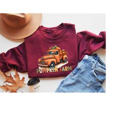 Pumpkin Farm Sweatshirt, Thanksgiving Sweatshirt, Fall Pumpkin, Fall Tee, Pumpkin Patch Shirt, Autumn Tee, Halloween Wom