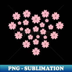 Heart Flowers - Special Edition Sublimation PNG File - Boost Your Success with this Inspirational PNG Download