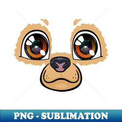 bear face - modern sublimation png file - revolutionize your designs