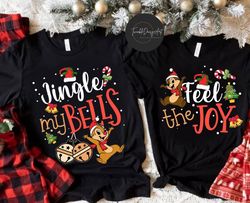 Chip and Dale Christmas shirts, Disney Christmas His and Her shirt, Xmas Disney Couples Trip shirts, Double Trouble, Dis