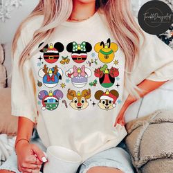 Disney Characters Ornament Christmas Shirt, Mickey and Friends Very Merry Christmas Party 2023, Disney Family Christmas