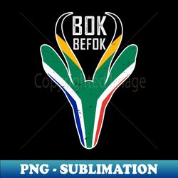 Bokbefok Springbok Face South Africa Flag - Digital Sublimation Download File - Enhance Your Apparel with Stunning Detail