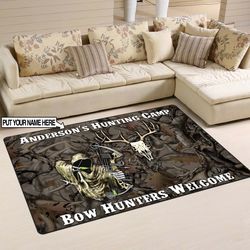 Personalized Hunting Camp Rug 06536