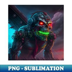 ZOMBIE IRON MAIDEN version 15 - PNG Transparent Sublimation File - Perfect for Creative Projects