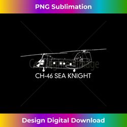 CH-46 Military Helicopter Tshirt Gift - Sublimation-Optimized PNG File - Customize with Flair