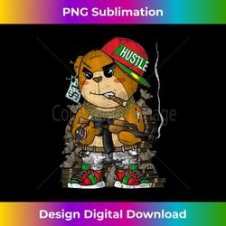 Hip-Hop Clothing Men Hipster Teddy Bear Rap Street Wear - Crafted Sublimation Digital Download - Infuse Everyday with a Celebratory Spirit