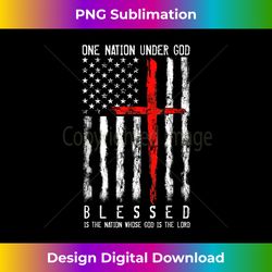 Patriotic Christian Tshirts Blessed One Nation Under God - Timeless PNG Sublimation Download - Elevate Your Style with Intricate Details