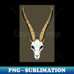 art goat skull - PNG Transparent Sublimation Design - Perfect for Creative Projects