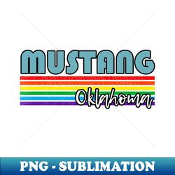Mustang Oklahoma Pride Shirt Mustang LGBT Gift LGBTQ Supporter Tee Pride Month Rainbow Pride Parade - Creative Sublimation PNG Download - Spice Up Your Sublimation Projects