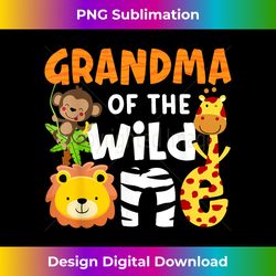 Grandma of the Wild One Zoo Bday Safari Jungle Animals Party - Eco-Friendly Sublimation PNG Download - Striking & Memorable Impressions