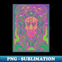 Tribal Skull 1 Variant 27 - Aesthetic Sublimation Digital File - Unlock Vibrant Sublimation Designs