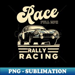 Vintage Rally Retro Car - Professional Sublimation Digital Download - Bold & Eye-catching