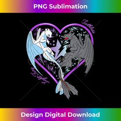 How to Train Your Dragon 3 Hidden World Night Light Heart Tank Top - Luxe Sublimation PNG Download - Spark Your Artistic Genius