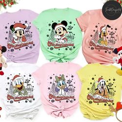 Mickey and Friends Disney Christmas Shirt, Disney Family Very Merry Christmas Party 2023, Disneyland Christmas Tree, Chr