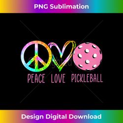 girls pickleball s retired ladies peace love pickleball tank top - deluxe png sublimation download - crafted for sublimation excellence