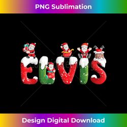 Elvis Name Personalized Vintage Men Christmas - Deluxe PNG Sublimation Download - Immerse in Creativity with Every Design