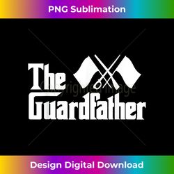 The Guardfather - Colorguard Marching Band Flag Tossing - Deluxe PNG Sublimation Download - Animate Your Creative Concepts