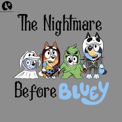 the nightmare before bluey funny bluey christmas PNG, Funny Christmas PNG