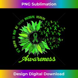 It's Okay To Not Be Okay Mental Health Awareness Ribbon - Luxe Sublimation PNG Download - Access the Spectrum of Sublimation Artistry