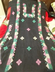 Fabric Khadar Handmade Phulkari Embroidery Shirt
