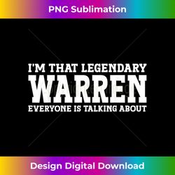 Warren Personal Name Funny Warren - Luxe Sublimation PNG Download - Challenge Creative Boundaries
