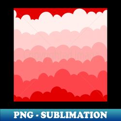 Red Clouds - Unique Sublimation PNG Download - Bold & Eye-catching