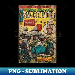 Meta Gear Solid 3 - Snake Eater fan art comic book cover - Trendy Sublimation Digital Download - Capture Imagination with Every Detail