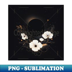 galaxy flowers - png transparent sublimation design - instantly transform your sublimation projects