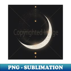 galaxy moon - instant png sublimation download - unleash your creativity