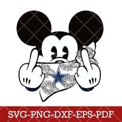 Dallas Cowboys_mickey christmas 4,NFL SVG, Mickey NFL SVG DXF EPS PNG Files, Cricut, File cut