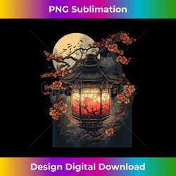 Japanese Pagoda Lantern Japan Art Sakura Blossom Zen Art - Timeless PNG Sublimation Download - Channel Your Creative Rebel