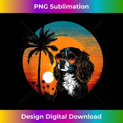 Funny Cavalier King Charles Spaniel Cute Cool Sunglasses - Innovative PNG Sublimation Design - Crafted for Sublimation Excellence