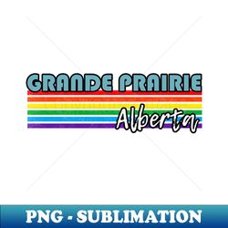 Grande Prairie Alberta Pride Shirt Grande Prairie LGBT Gift LGBTQ Supporter Tee Pride Month Rainbow Pride Parade - Instant PNG Sublimation Download - Stunning Sublimation Graphics