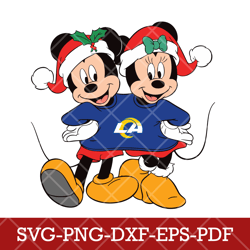 Los Angeles Rams_mickey christmas 11,NFL SVG, Mickey NFL SVG DXF EPS PNG Files, Cricut, File cut