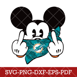 Miami Dolphins_mickey christmas 4,NFL SVG, Mickey NFL SVG DXF EPS PNG Files, Cricut, File cut